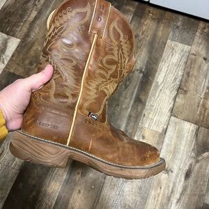 Justin Boots Tan Leather Western Footwear